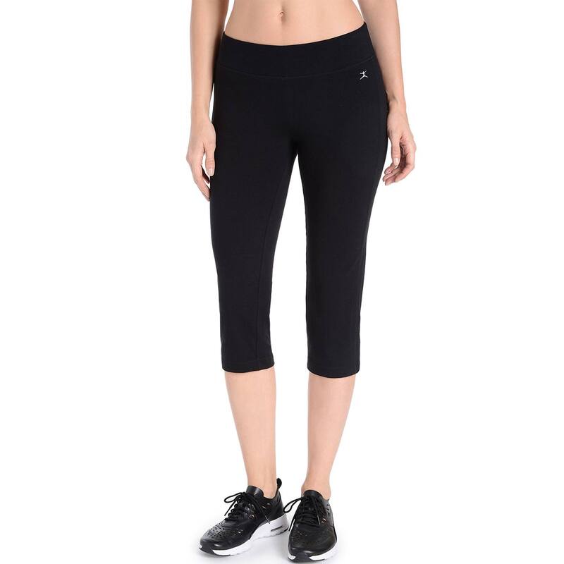 ダンスキン レディース ボトムス カジュアルパンツ キャップ ハイウエスト Women's Danskin High-Waist Yoga Capris Black ブラック