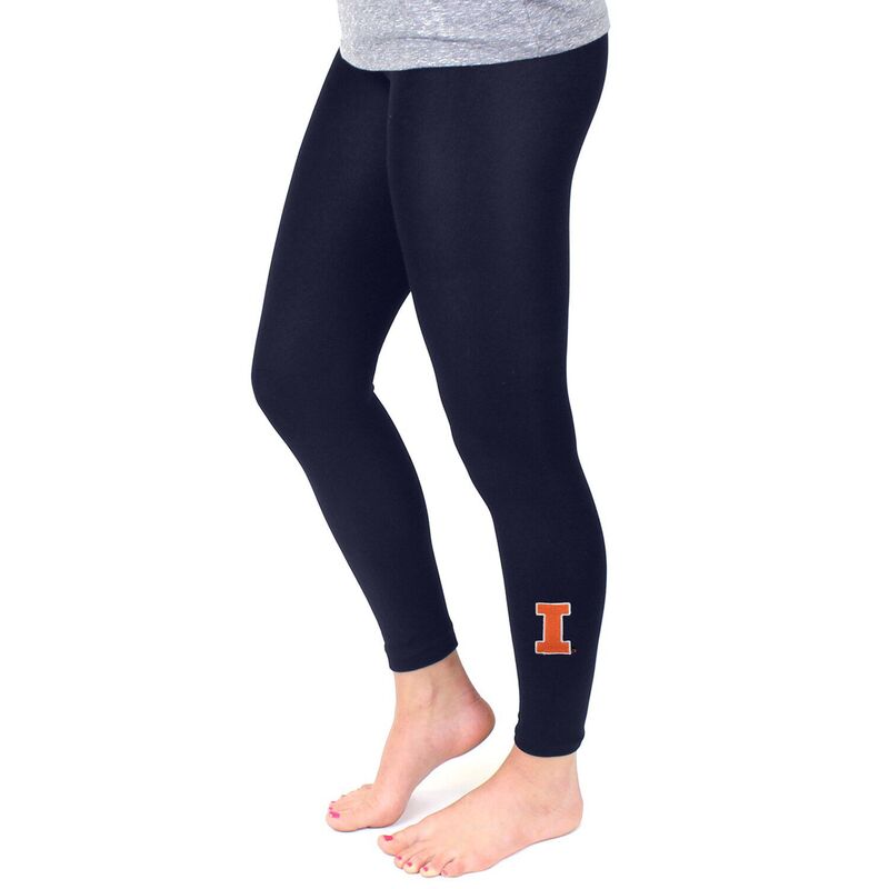 アンブランデッド レディース ボトムス カジュアルパンツ レギンス フリース Unbranded Women's ZooZatz Navy Illinois Fighting Illini Fleece Leggings Ill Navy ネイビー