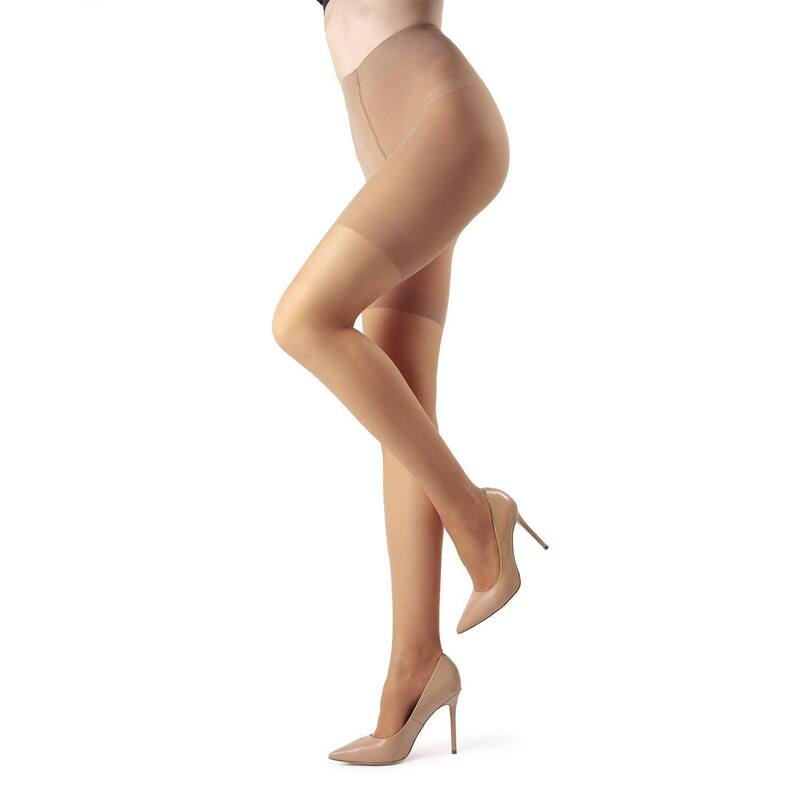 メモイ レディース アンダーウェア 靴下 シアー MeMoi Women's Crystal Sheer Shaper 12 Denier Longline Pantyhose Suntan