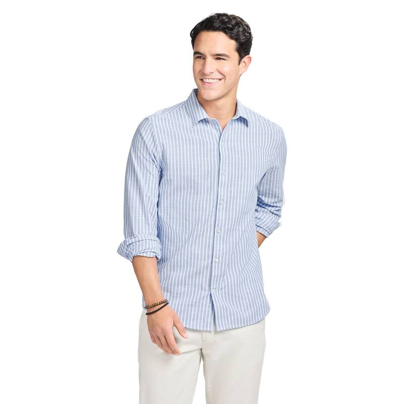 アイゾッド メンズ トップス Tシャツ ダウン Men's IZOD Long Sleeve Button-Down Shirt Regatta