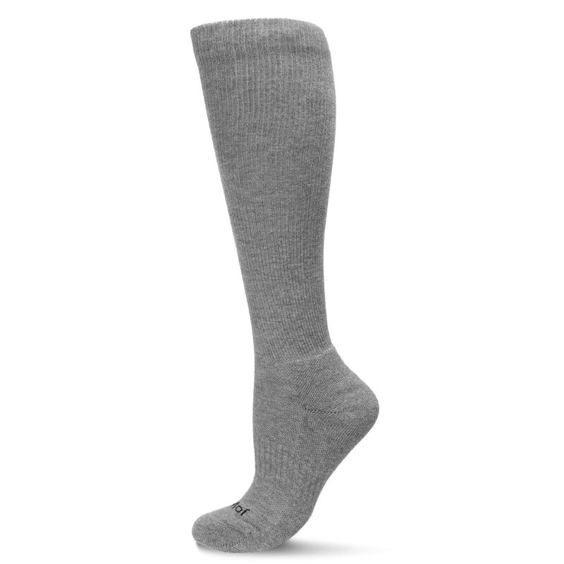 メモイ レディース アンダーウェア 靴下 コットン MeMoi Classic Athleticushion Sole Knee High Cotton Blend 15-20mmHgraduated Compression Socks Med Gray Heather グレー