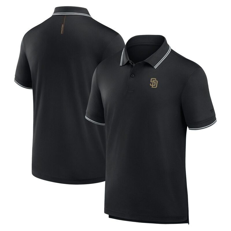 ファナティクス メンズ トップス Tシャツ ポロシャツ Men's Fanatics Black San Diego Padres Front Office Move Mono Pique Polo Pad Black ブラック|ReVida 店