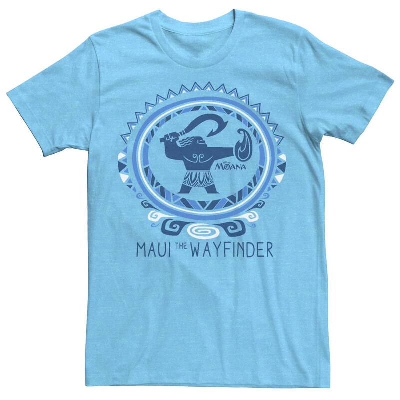 ウォルトディズニー メンズ トップス ティーシャツ Disney\u0027s Moana Maui Men\u0027s The Wayfinder Tee Light Blue 青色 トップス-Tシャツ・カットソー