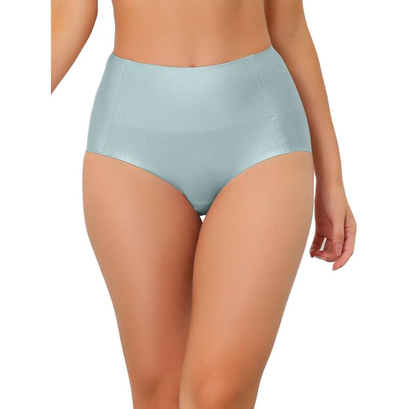 アレグラ ケー レディース アンダー御召しもの ズボン下 ご機嫌酉の方角 ALLEGRA K Women\u0027s Tummy Control Seamless Hipster Underwear High-waisted Breathable Brief Blue 青み