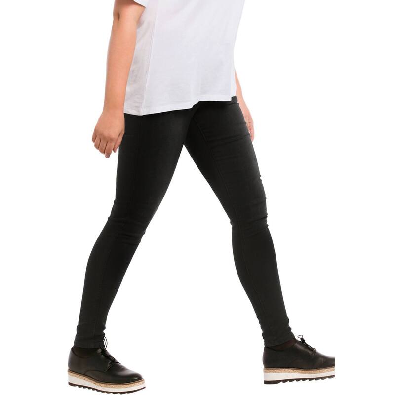 Ellos レディース ボトムス カジュアルパンツ プラスサイズ ellos Plusize Mid-Rise 4-Pocket Stretch Jeggings Black ブラック｜ReVida 店