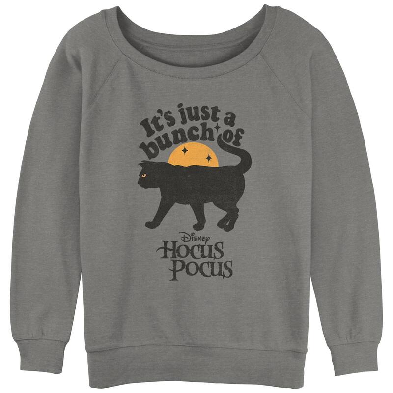 ディズニー レディース トップス Tシャツ グラフィック Disney's Hocus Pocus Thackery Binx It's Just A Bunch Of Hocus Pocus Juniors' Graphic Pullover Gray Heather グレー