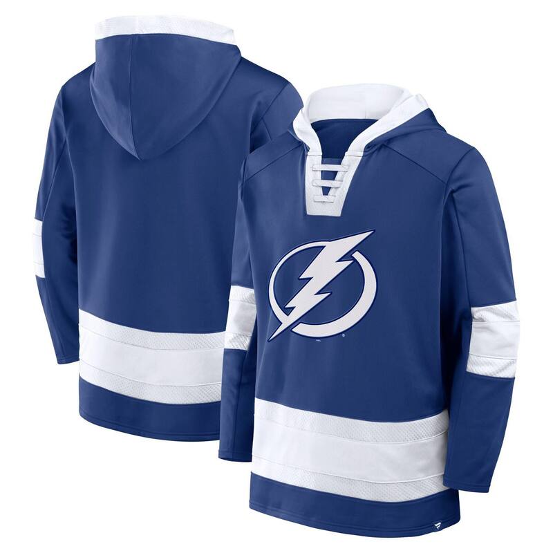 ファナティクス メンズ アウター パーカー・スウェット フリース Men's Fanatics Blue Tampa Bay Lightning Inside Line Fleece Pullover Hoodie Lgh Blue ブルー 15,386円