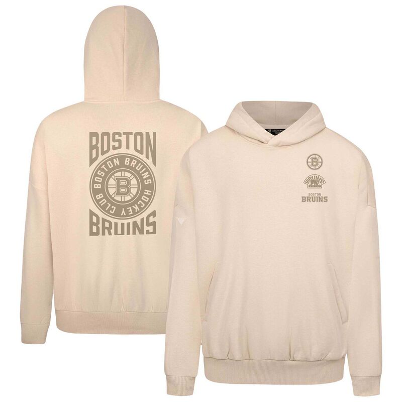 レベルウェア メンズ アウター パーカー・スウェット Men's Levelwear Cream Boston Bruins Contact Stampullover Hoodie Bsbeige ベージュ｜ReVida 店