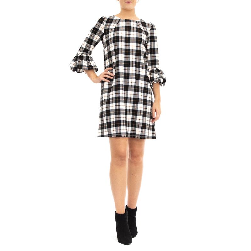 ニナレオナルド レディース トップス ワンピース クレープ バルーンスリーブ Women's Nina Leonard Crepe Balloon Sleeve Dress Ivory Black Mocha アイボリー