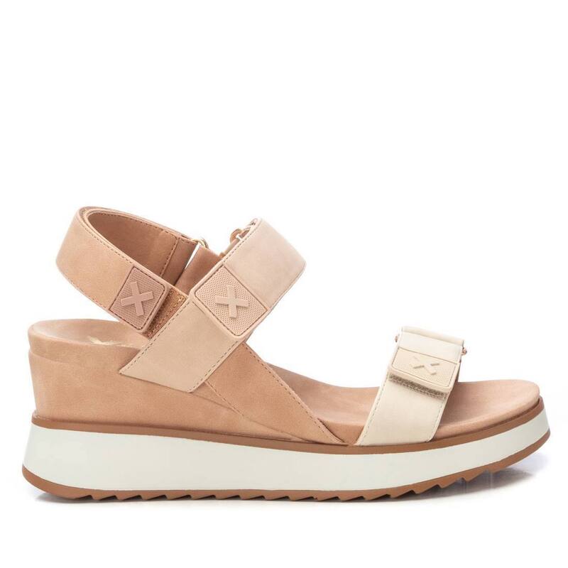 キシタイ レディース シューズ サンダル Xti Women's Wedge Sandals 143848 Taupe トープ