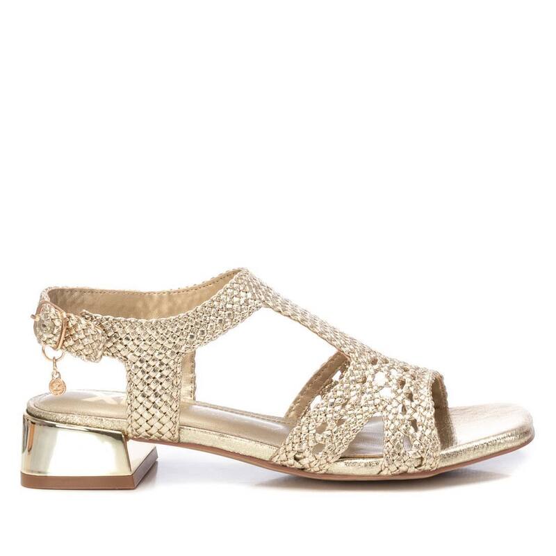 キシタイ王国 レディース シューズ サンダル 踵 Xti Women\u0027s Low Heel Sandals 143813 Gold ゴールド