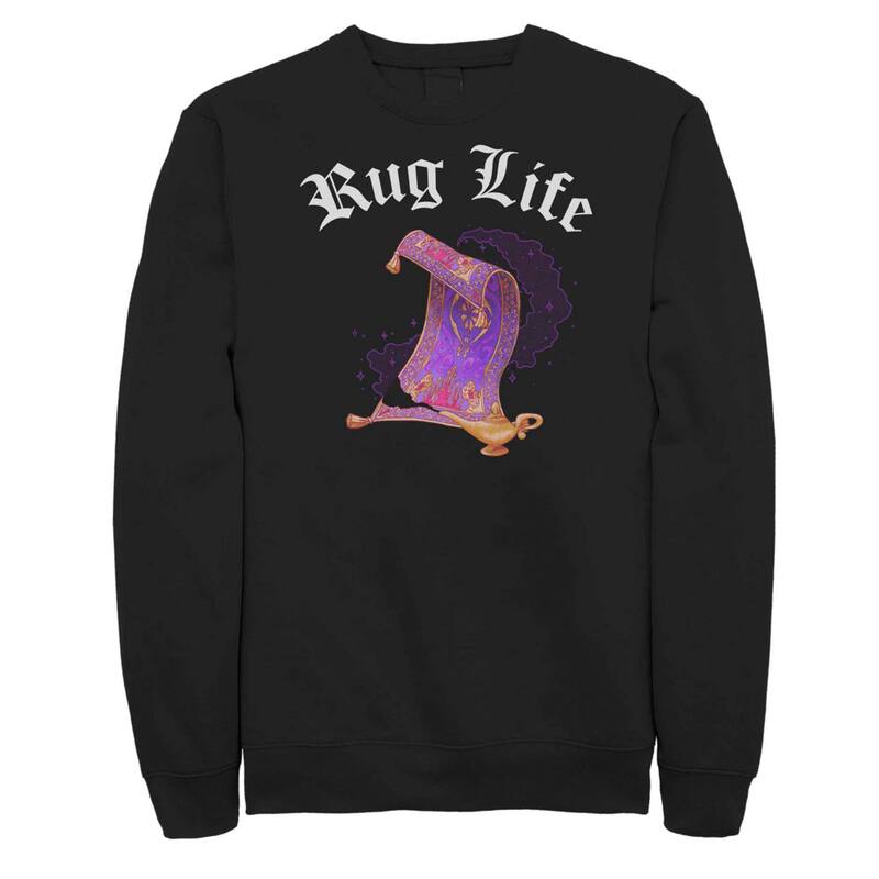 ディズニー レディース アウター パーカー・スウェット シャツ フリース Juniors' Disney's Aladdin Magicarpet Rug Life Fleece Sweatshirt Black ブラック