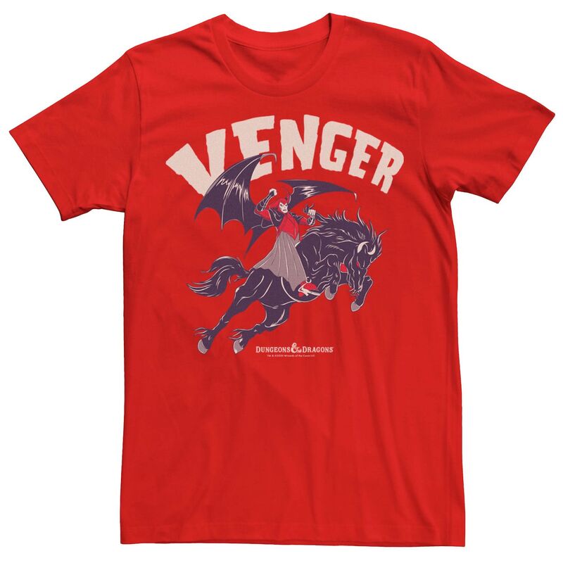 アニメ人となり メンズ トップス ティーシャツ Licensed Character Men\u0027s Dungeons \u0026 Dragons Vengerides Tee Red 赤いこと トップス-Tシャツ・カットソー-メンズファッション