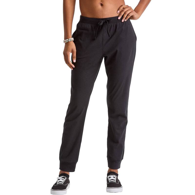 ヘインズ レディース ボトムス カジュアルパンツ ジョガーパンツ Women's Hanes Joggers Black ブラック|ReVida 店