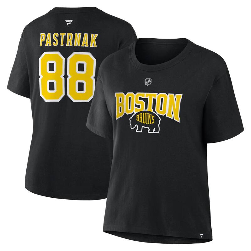 ファナティクス レディース トップス プルオーバー Women\u0027s Fanatics David Pastrnak Black Boston Bruins 2026 NHL Stadium Series Authentic Stack Name \u0026 Number T-Shirt Bsblack 黒いこと