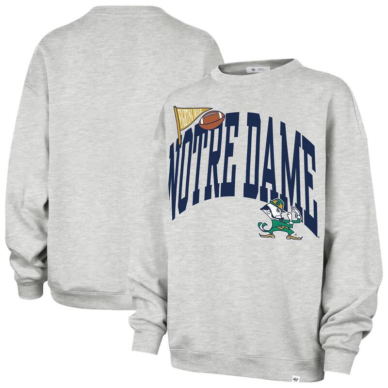 フォーティセブンブランド レディース アウター パーカー・スウェット シャツ フリース 47 Brand Women's '47 Gray Notre Dame Fighting Irish Icon Fleece Sweatshirt Ntd Grey グレー|ReVida 店
