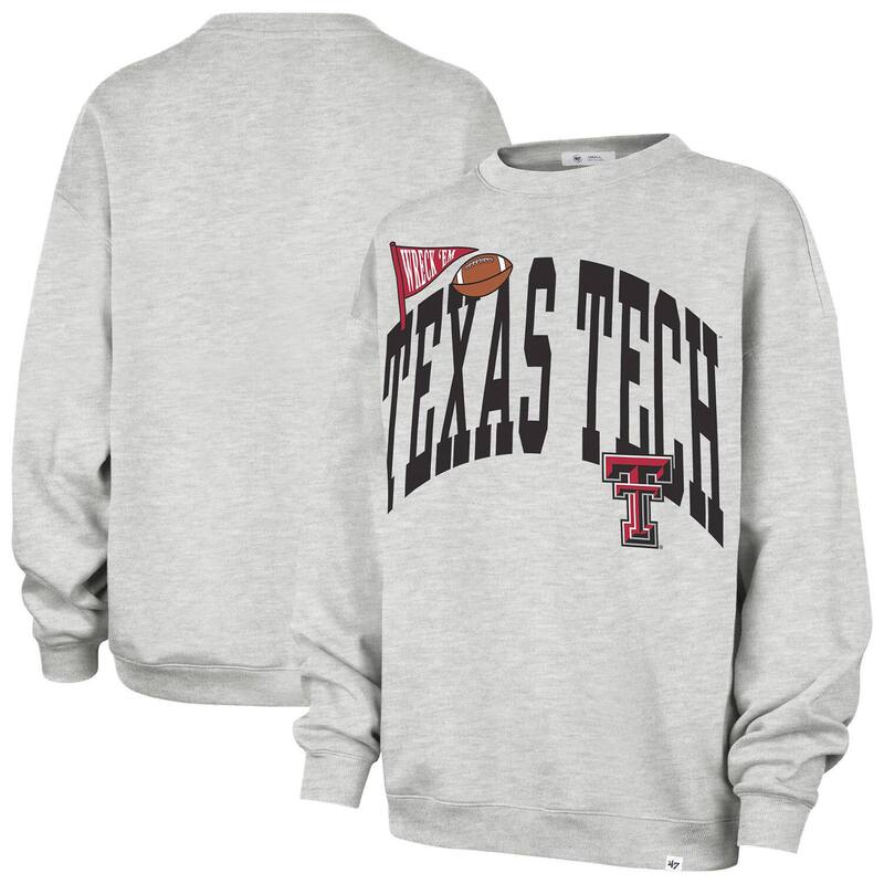 フォーティセブンブランド レディース アウター パーカー・スウェット シャツ フリース 47 Brand Women's '47 Gray Texas Tech Red Raiders Icon Fleece Sweatshirtxt Grey グレー