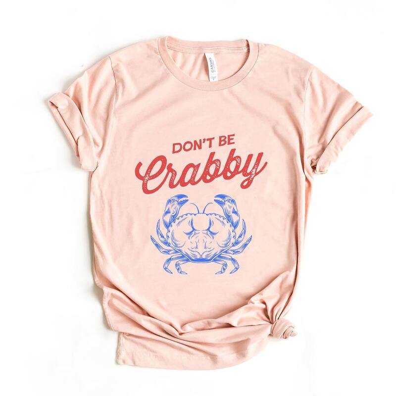 Simply Sage Market レディース トップス Tシャツ グラフィック Simply Sage Market Don't Be Crabby Sketched - Women'short Sleeve Graphic T-Shirt Blush ブラッシュ｜ReVida 店
