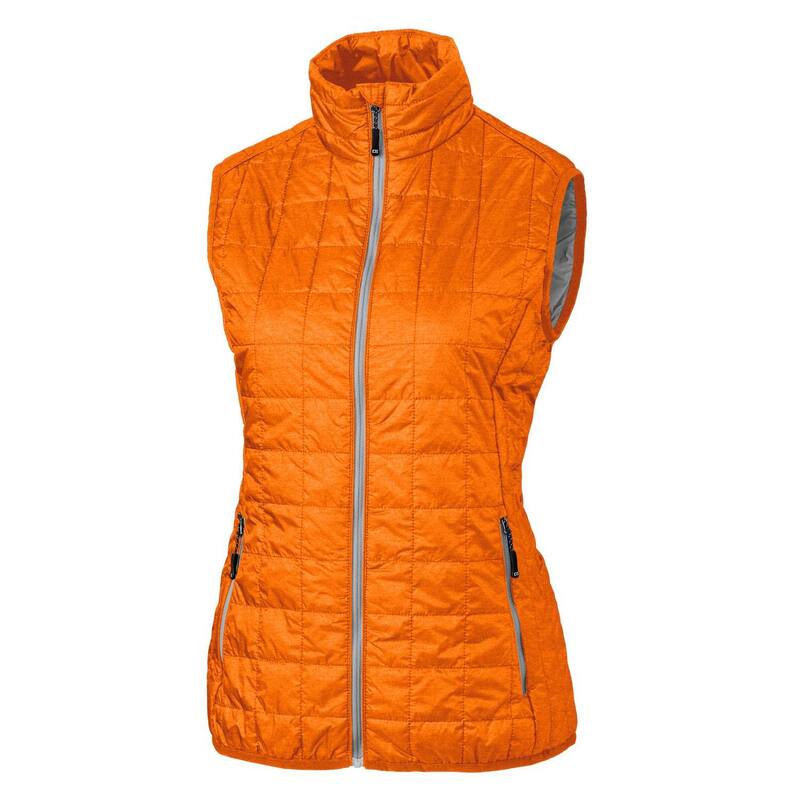 カッターアンドバック レディース アウター ジャケット・ブルゾン ベスト Cutter & Buck Rainier PrimaLoft Womens Eco Insulated Full Zipuffer Vest Satsuma