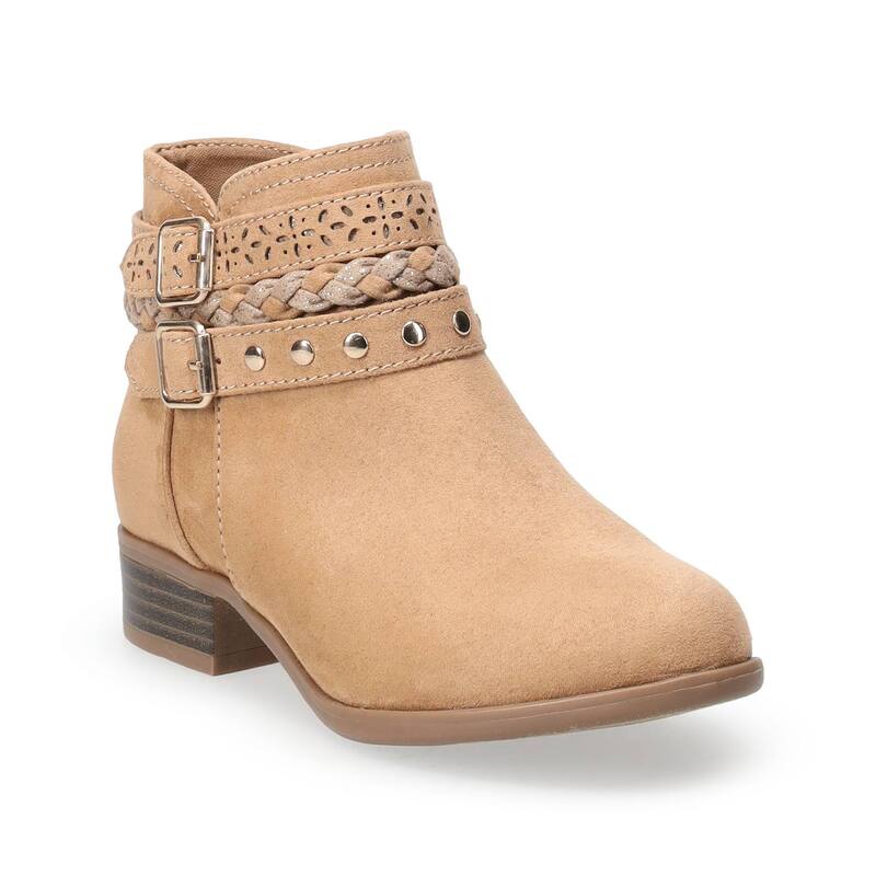 ソノマ レディース シューズ ブーツ・レインブーツ アンクル Sonoma Goods For Life Kandy Girls Braided Ankle Boots Tan タン画像