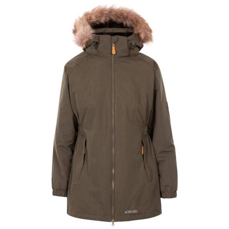トレスパス レディース アウター ジャケット・ブルゾン パーカー Trespass Womens/Ladies Celebrity Insulated Longer Length Parka Jacket Dark Vine