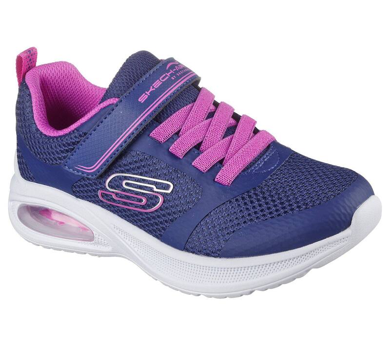 スケッチャーズ レディース シューズ スニーカー Skechers Microspec Max Advance Unstoppable Pace Girls' Sneakers Navy Pink ネイビー