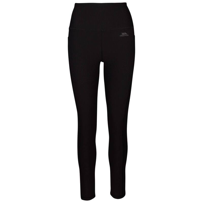 トレス通り手形 レディース ボトムス 心地好いズボン下 レギンス Trespass Womens/Ladies Basca Leggings Black 黒いこと