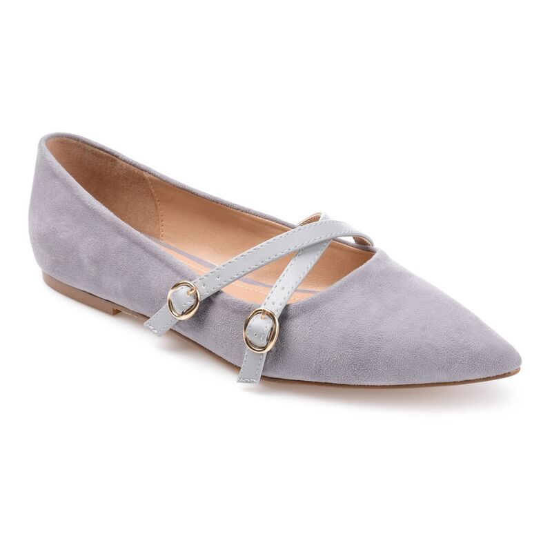 ジュルネ コレクション レディース シューズ サンダル Journee Collection Patricia Women's Flats Gray グレー