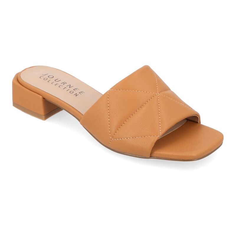 ジュルネ コレクション レディース シューズ サンダル ヒール Journee Collection Elidia Women's Block Heel Sandals Brown ブラウン