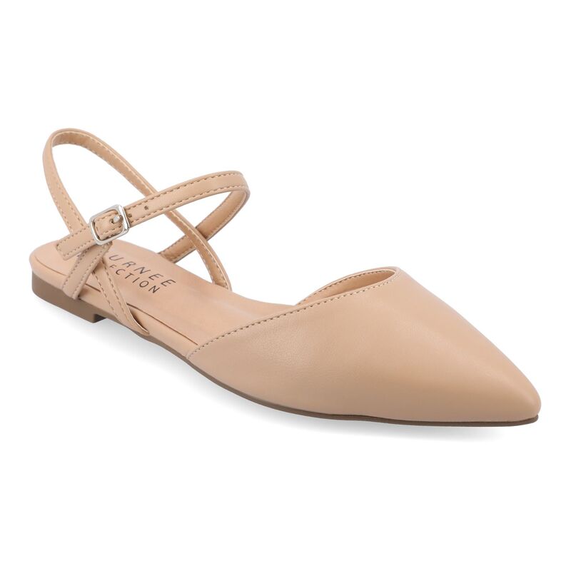 ジュルネ コレクション レディース シューズ サンダル Journee Collection Martine Women'superNatural Shades Tru Comfort Foam Dress Flats Almond|ReVida 店