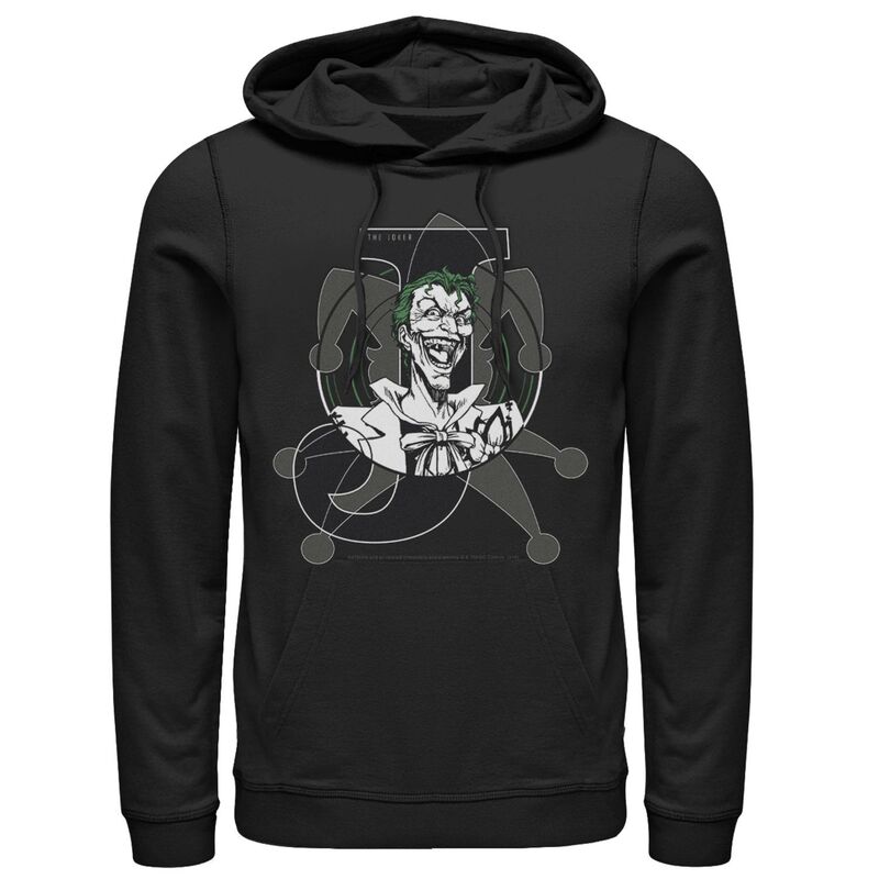 アニメ文字記号 メンズ トップス プルオーバー ロゴタイプ Licensed Character Men\u0027s DComics The Joker Classic Logo Ringer Tee Black 黒いこと