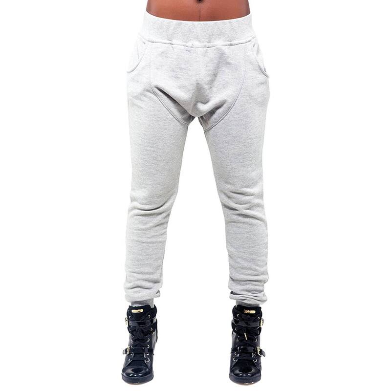 ポエティック ジャスティス レディース ボトムス カジュアルパンツ パイル Poetic Justice Curvy Women French Terry Pull On Drop Crotch Jogger Pants Grey グレー