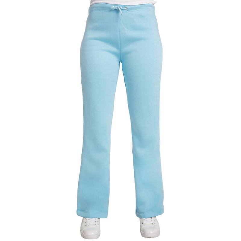 ポエティック ジャスティス レディース ボトムス カジュアルパンツ スウェットパンツ コントラスト フリース Poetic Justice Womenweet Vibes Fleece Contrast Piping Flare Sweatpants Baby Blue ブルー