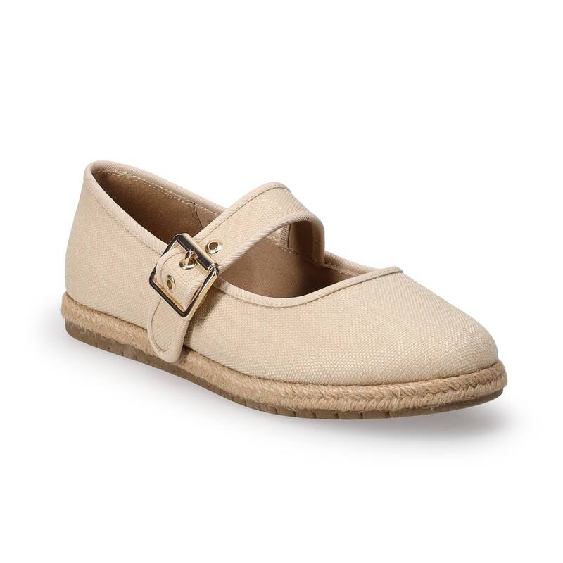 LC Lauren Conrad レディース シューズ サンダル LC Lauren Conrad Holland Women's Espadrille Mary Jane Flats Natural