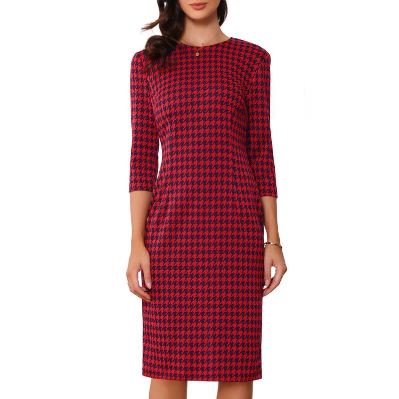 アレグラ ケー レディース トップス 衣装 酉の方角目じるし ALLEGRA K Women\u0027s Elegant Cinched Waist Bodycon Dress Red 赤いこと