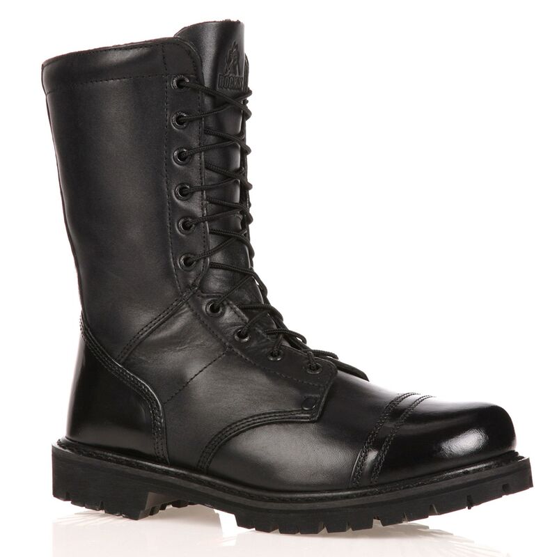 ロッキー メンズ シューズ ブーツ・レインブーツ Rocky 10-in. Side-Zip Men's Jump Boots Black ブラック