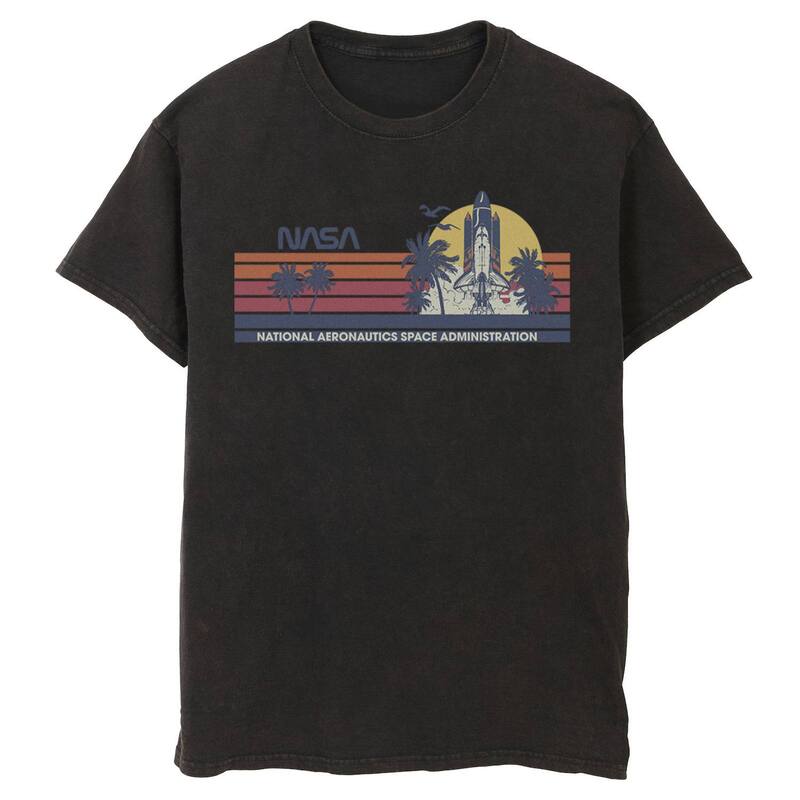アニメ人となり メンズ トップス ティーシャツ グラフィック Licensed Character Men\u0027s NASA Shuttle Panel Graphic Tee Black 黒いこと メンズファッション-トップス