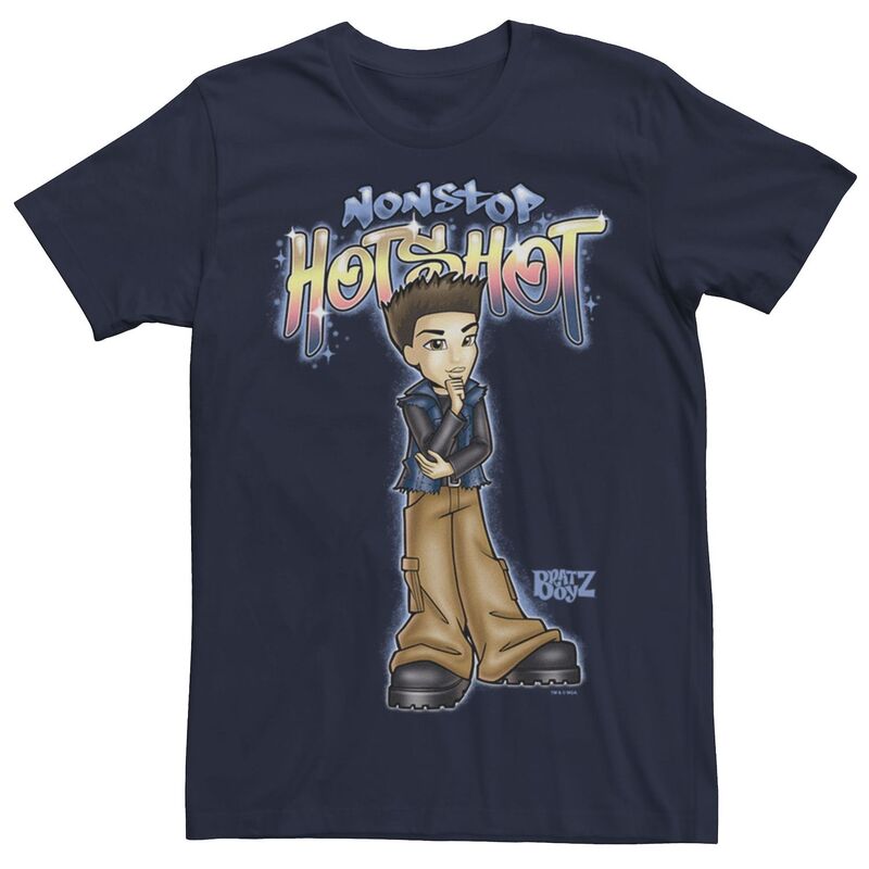 アニメキャラクター メンズ トップス Tシャツ Licensed Character Men's Bratz Boys Non Stop Hot Shotee Navy ネイビー