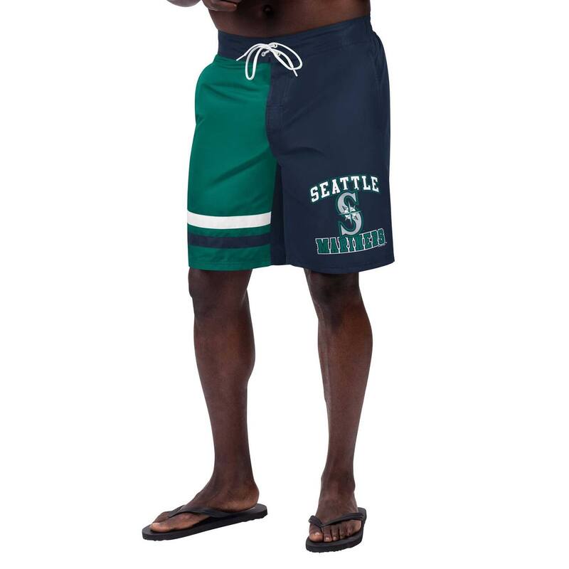 カール バンクス メンズ 水着 ハーフパンツ・ショーツ Men's G-III Sports by Carl Banks Navy Seattle Mariners Anchor Swim Trunks Mns Navy ネイビー