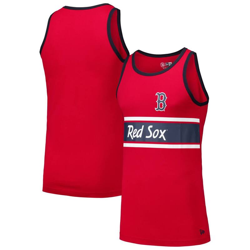 ニューエラ メンズ トップス Tシャツ ジャージー Men's New Era Red Boston Red Sox Jersey Ringer Tank Top Rsx Red レッド