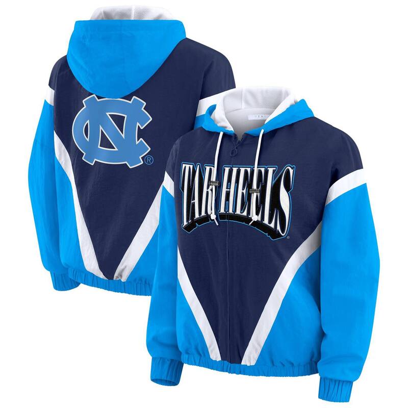 ウェア バイ エリン アンドルーズ レディース アウター ジャケット・ブルゾン カラーブロック パーカー ヒール Women's WEAR by Erin Andrews Blue/Navy North Carolina Tar Heels Colorblock Full-Zip Hoodie Windbreaker Jacket Unc Blue ブルー 17,486円