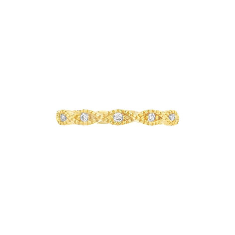 プリムローズ レディース アクセサリー リング PRIMROSE Silver-Plated Cubic Zirconia Twisted Eternity Band Ringold Tone ゴールド