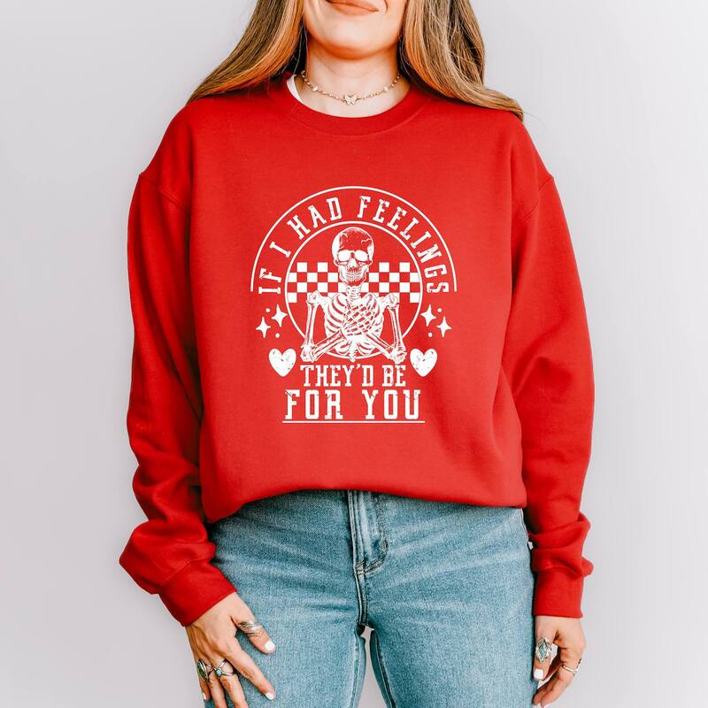 Simply Sage Market レディース アウター パーカー・スウェット シャツ Simply Sage Market Valentine Feelingskeleton Sweatshirt Red レッド 10,486円