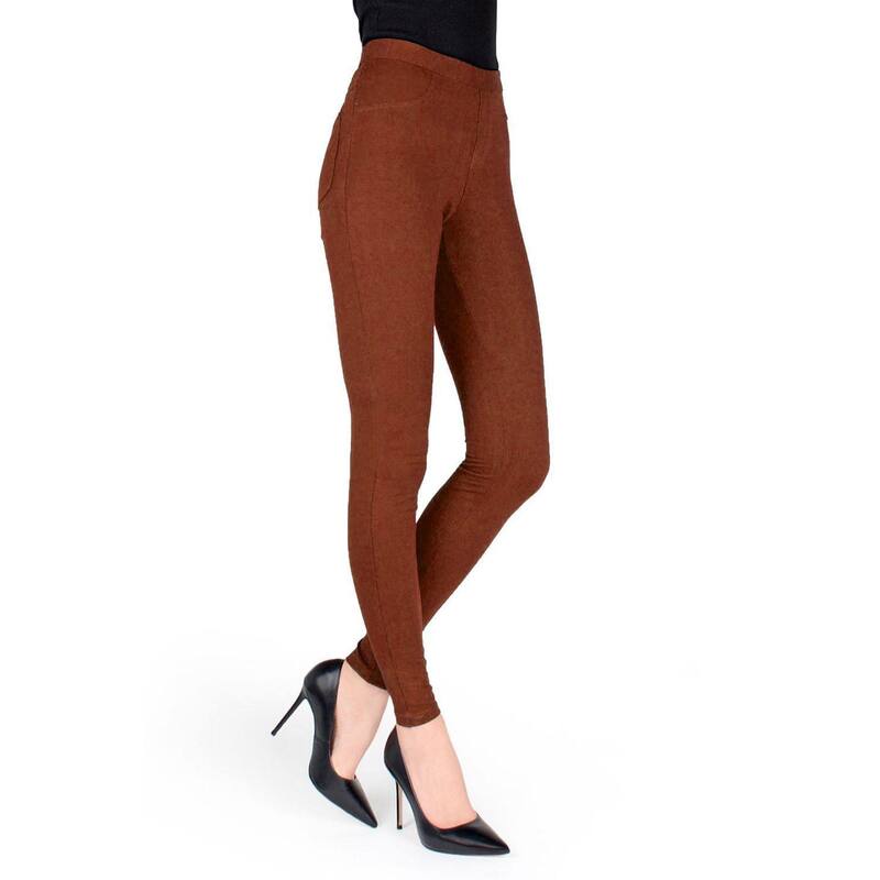 メモイ レディース ボトムス 心地好いズボン下 綿織物 レギンス MeMoi Pants-style Cotton Blend Leggings Arabian Spice
