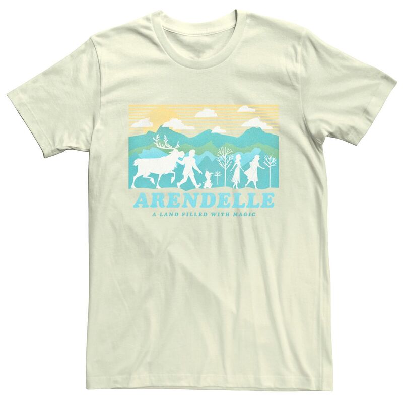ウォルトディズニー メンズ トップス ティーシャツ Disney\u0027s Frozen Men\u0027s Arendelle Tee Natural メンズファッション-トップス-Tシャツ・カットソー