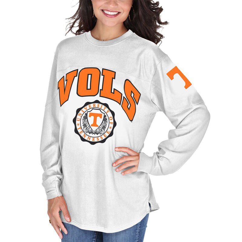 プレスボックス レディース トップス Tシャツ Pressbox Women Whitennessee Volunteers Edith Long Sleeve T-Shirten White ホワイト