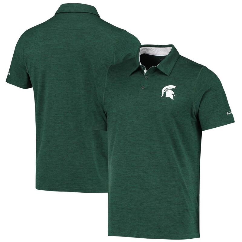 コロンビア メンズ トップス Tシャツ ポロシャツ Men's Columbia Green Michigan State Spartans Tech Trail Omni-Shade Polo Msu Green グリーン