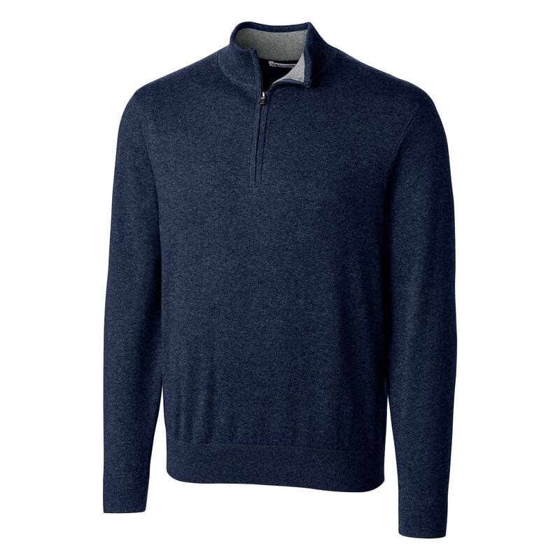 カッターアンドバック メンズ アウター ニット・セーター ハーフジップ Cutter & Buck Lakemontri-Blend Mens Quarter Zipullover Sweater Liberty Navy ネイビー