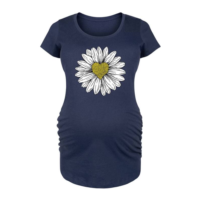 アニメキャラクター レディース トップス Tシャツ マタニティ グラフィック Licensed Character Maternity Daisy Heart Drawingraphic Tee Navy ネイビー