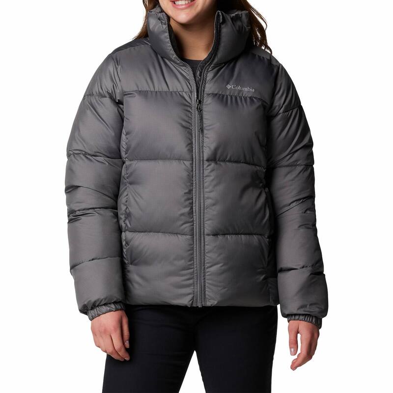 コロンビア レディース アウター 上衣・上衣 Women\u0027s Columbia Puffect II Full Zip Jacket City Gray 薄墨色